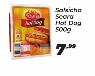 Peruzzo Salsicha seara hot dog 500g oferta