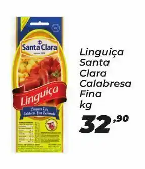 Peruzzo Linguiça santa clara calabresa fina kg oferta