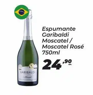 Espumante garibaldi moscatel / moscatel rosé 750ml