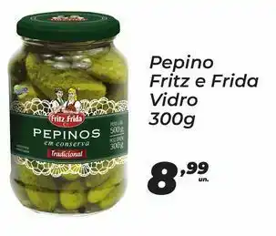 Pepino fritz e frida vidro 300g
