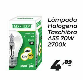 Peruzzo Lâmpada halogena taschibra a55 70w 2700k oferta