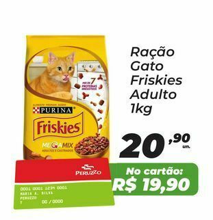 Ração gato friskies adulto 1kg