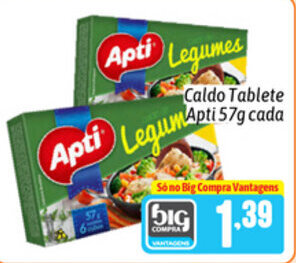 Caldo Tablete Apti 57g cada