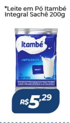 Leite em po Itambe Integral sache 200g