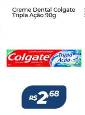 Atakarejo Creme Dental Colgate Tripla Acao 90g oferta