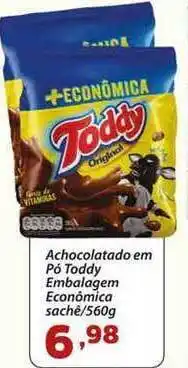Confiança Supermercados Achocolatado Em Pó Toddy Embalagem Econômica 560g oferta
