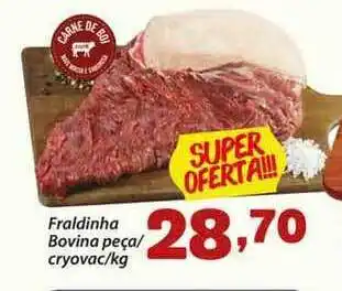 Confiança Supermercados Fraldinha Bovina Cryovac Peça 1kg oferta
