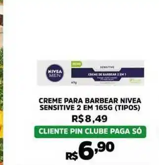 Pinheiro Supermercado Creme Para Barbear Nivea Sensitive 2 165g oferta
