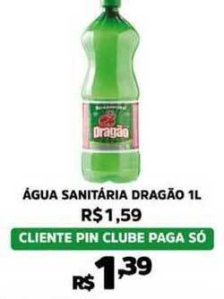 Pinheiro Supermercado água Sanitária Dragão 1L oferta