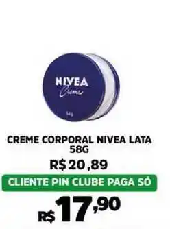 Pinheiro Supermercado Creme Corporal Nivea 58g oferta