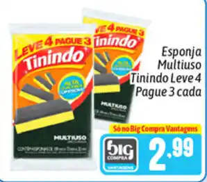 Esponja Multiuso Tinindo Leve 4 Pague 3 cada