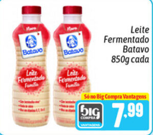 Supermercados Big Compra Leite Fermentado Batavo 850g cada oferta