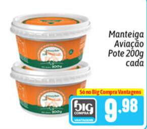 Supermercados Big Compra Manteiga Aviacao Pote 200g cada oferta