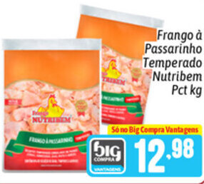 Frango a Passarinho Temperado Nutribem pct 1kg