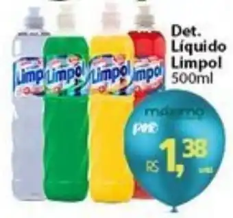 Atacado Máximo Det. Liquido Limpol 500ml oferta