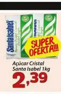 Açúcar Cristal Santa Isabel 1kg