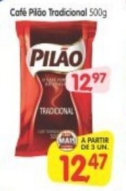 Cercadão Cafe Pilao Tradicional 500g oferta