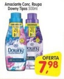 Cercadão Amaciante Conc. Roupa Downy Tipos 500ml oferta