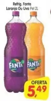 Cercadão Refrig. Fanta Laranja Ou Uva pet 2L oferta