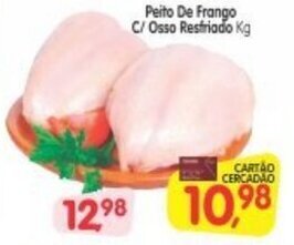 Cercadão Peito de Frango c/ Osso Resfriado 1kg oferta