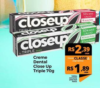 Creme Dental Close Up Triple 70g