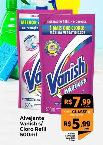 Delta Supermercados Alvejante Vanish S Cloro Refil 500ml oferta