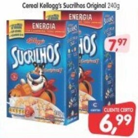 Cercadão Cereal Kellogg's Sucrilhos Original 240g oferta