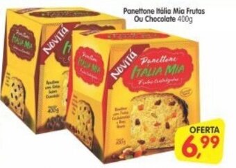 Cercadão Panettone Italia Mia Frutas ou Chocolate 400g oferta