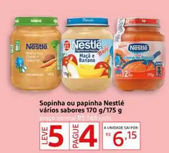 Drogaria Extra Sopinha Ou Papinha Nestlé Vários Sabores Leve 5 Pague 4 oferta
