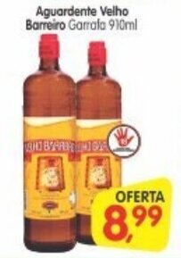 Cercadão Aguardente Velho Barreiro 910ml oferta