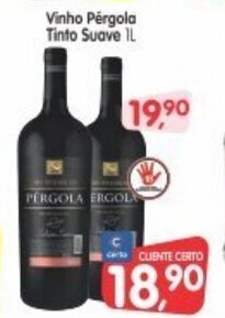 Cercadão Vinho Pergola Tinto Suave 1L oferta