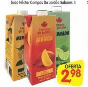 Cercadão Suco Nectar Campos Do Jordao sabores 1L oferta