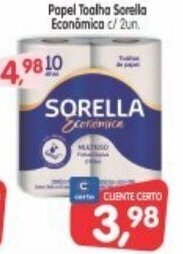 Papel Toalha Sorella Economica c/ 2 un.