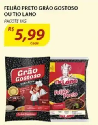 Assaí Atacadista Feijao Preto Grao Gostoso ou Tio Lano 1kg oferta