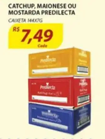 Assaí Atacadista Catchup, Maionese ou Mostarda Predilecta 144x7g oferta