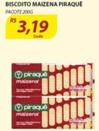 Assaí Atacadista Biscoito Maizena Piraque 200g oferta