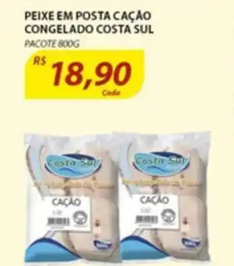 Assaí Atacadista Peixe em Posta Cacao Congelado Costa Sul 800g oferta