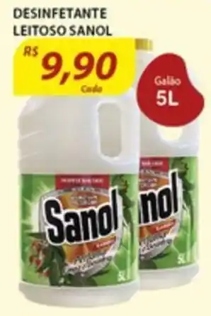 Assaí Atacadista Desinfetante Leitoso Sanol 5L oferta