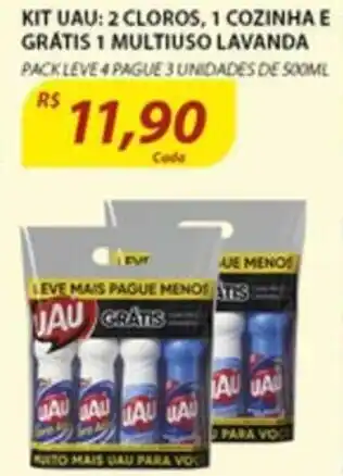 Assaí Atacadista Kit UAU: 2 Cloros, 1 Cozinha E Gratis 1 Multiuso Lavanda oferta