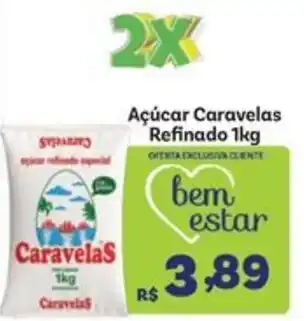 Covabra Supermercados Açúcar Caravelas Refinado 1kg oferta