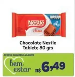 Covabra Supermercados Chocolate Nestle Tablete 80 grs oferta