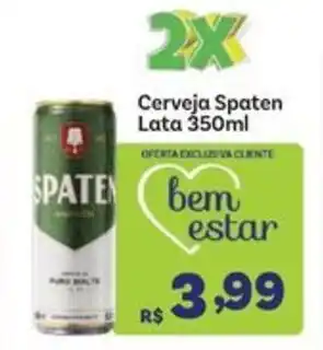 Covabra Supermercados Cerveja Spaten Lata 350ml oferta