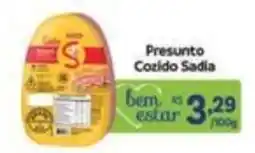 Covabra Supermercados Presunto Cozido Sadia oferta