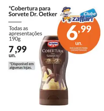 Comercial Zaffari Cobertura para Sorvete Dr.Oetker 190g oferta