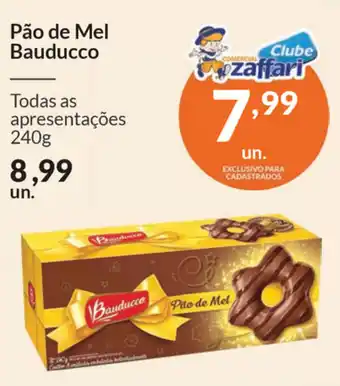 Comercial Zaffari Pao de Mel Bauducco 240g oferta