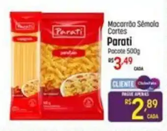 Macarrão Sémola Cortes Parati pacote 500g