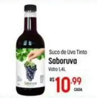 Muffato Suco de Uva Tinto Saboruva Vidio 1,4L oferta