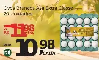 Super Luna Ovos Brancos Asa Extra Classe. 20 Unidades oferta