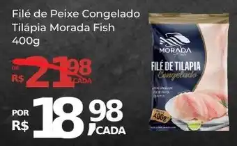 Super Luna Filé de Peixe Congelado Tilápia Morada Fish 400g oferta