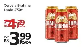 Super Luna Cerveja Brahma Latão 473ml oferta